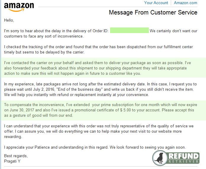 Amazon Prime Late Package Delivery Refund Retriever