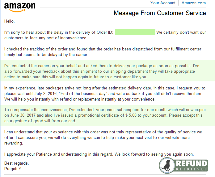 how to respond to amazon email