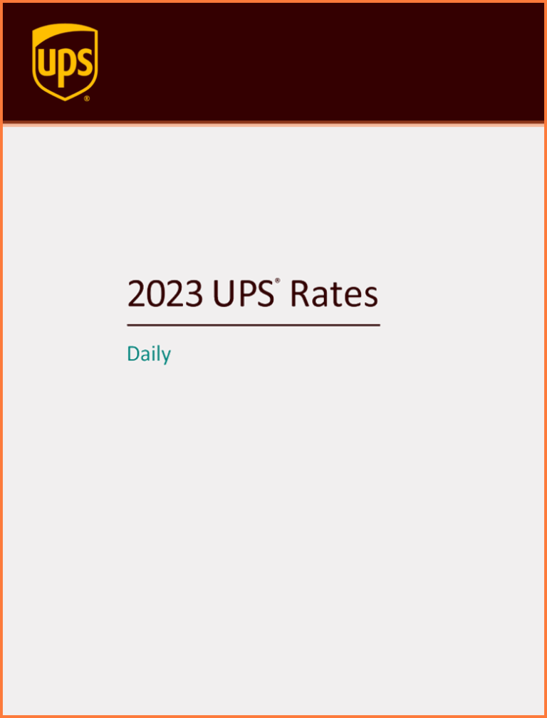 UPS Shipping Rates Daily Rates vs UPS Retail Rates